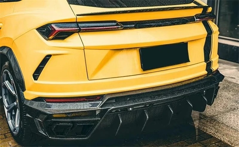 M-style Dry Carbon Fiber Rear Diffuser Front Lip Side Skirt Hood Spoiler Fender Suitable for URUS Body Kit